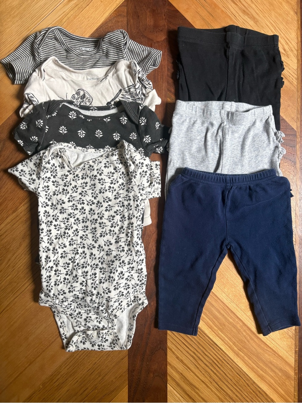 Carters 6-9 Month Baby Girl Outfit Bundle